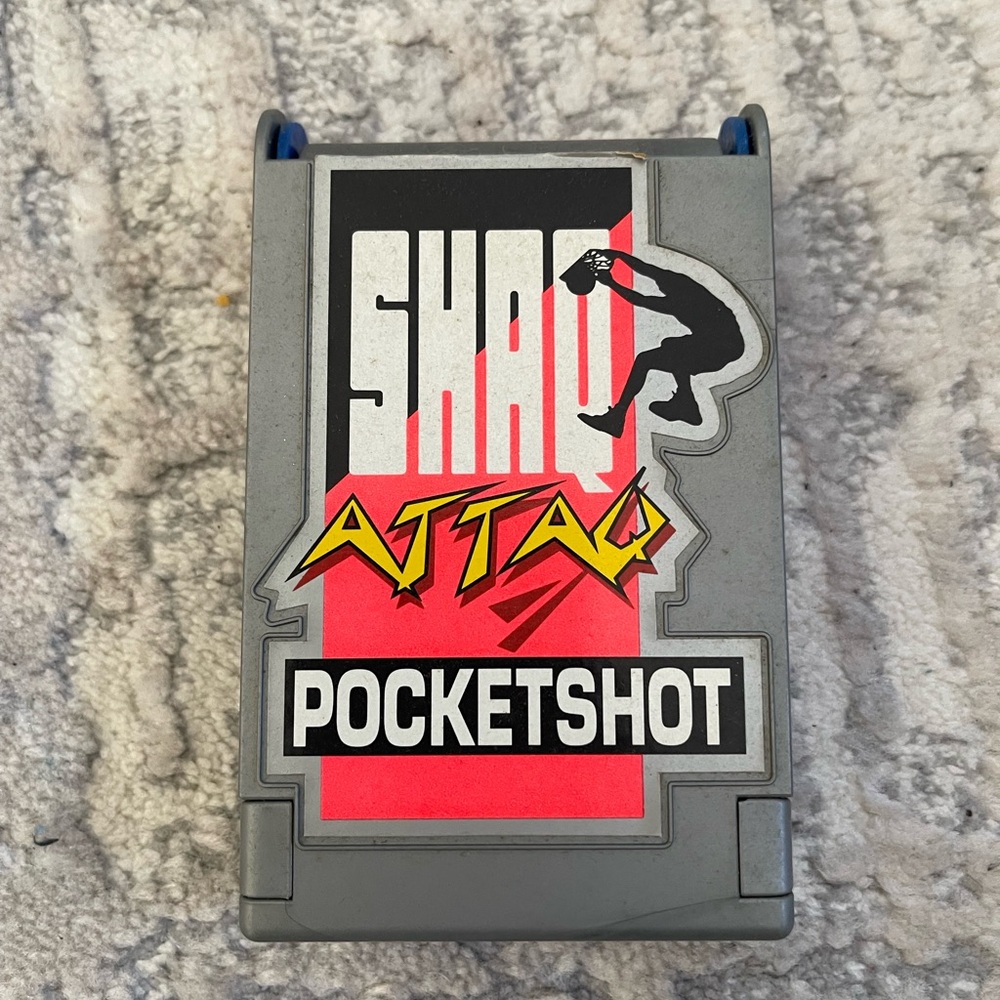 VINTAGE 1993 SHAQ ATTAQ ATTACK POCKETSHOT BASKETBALL GAME KENNER Shaquille Oneal